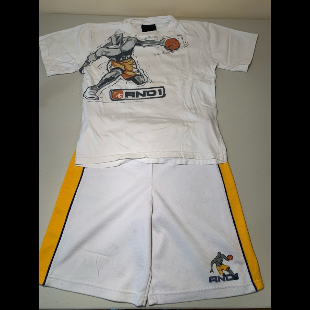 Bundle 2 piece And1 Tee and Shorts Set Boys 5/6